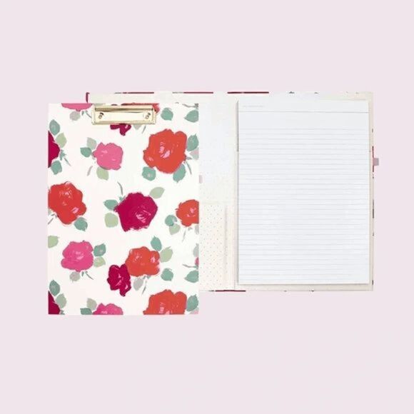Kate Spade New York Clipboard Folio, Brushy Rose - Picture 1 of 8